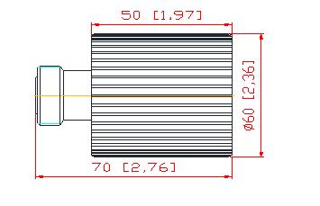 30W DC-3.8GHz DIN Female RF Dummy Load