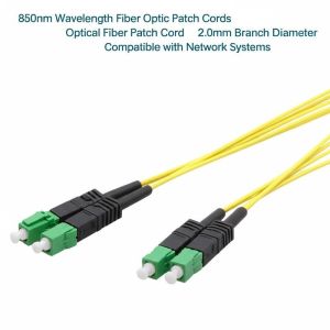 Wholesale 850nm Wavelength Fiber Optic Patch Cords Optical Fiber Patch Cord 2.0mm Branch Diameter Compatible with Network Systems from china suppliers