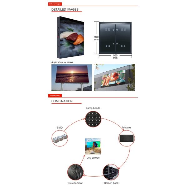 Waterproof Electronic P10 1920Hz Outdoor Led Display Screen