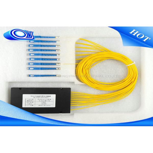 1 X 8 Single Mode Fiber Splitter , SC UPC Multimode Fiber Splitter For CATV