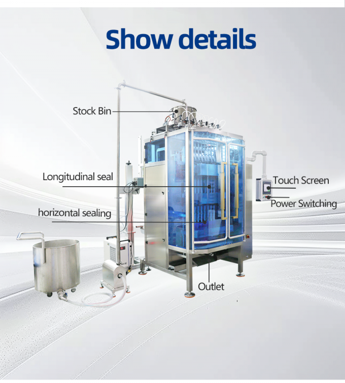 Fully Automatic Multilane Liquid Sachet Creamy Dressing Filling Machine
