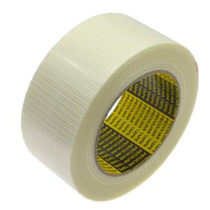 White Fiberglass Adhesive Tape Bidirectional Filament Tape Cross Weaved