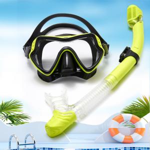 China Snorkeling Gear for Adults, Snorkel Set Scuba Diving mask Dry-Top,Nose Cover, HD Tempered Glass Panoramic Anti-Leak Anti-Fog, on sale