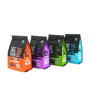 Resealable Flat Bottom Custom Printed Aluminium Foil Lined Plastic Bag Food