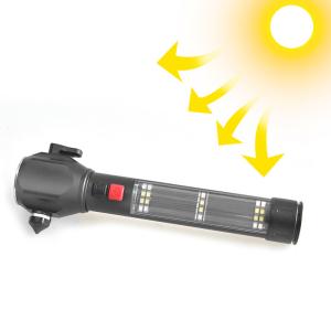FL017 Solar Power LED Flashlight Torch 8 Hours Lighting Period 0.31kg Product