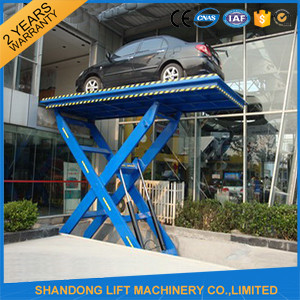 1 T - 20 T Automotive Hydraulic Scissor Car Lift for Ungerground Car Parking