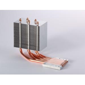 Heatpipe CPU Aluminum Heatsink With Copper For Thermoelectric Cooling