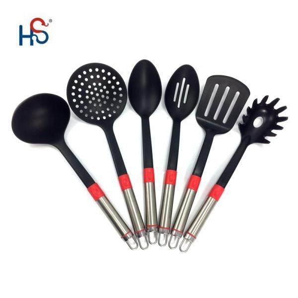 Logo Printed Kitchen Tools Set 7 Pieces Heat Resistant Utensils for Versatile Cooking