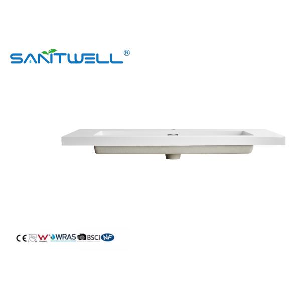Hot Sale Sanitary Ware SWF1205 Bathroom Stone Resin Basins Large Size Durable Stone Sinks Customized Acceptable