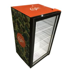 98LTable top Glass Door Mini Refrigerator with Compressor picnic refrigerator