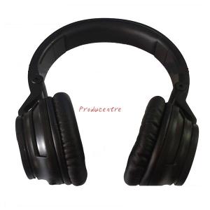 cool style black bass headphone with noise cancelling for musician with