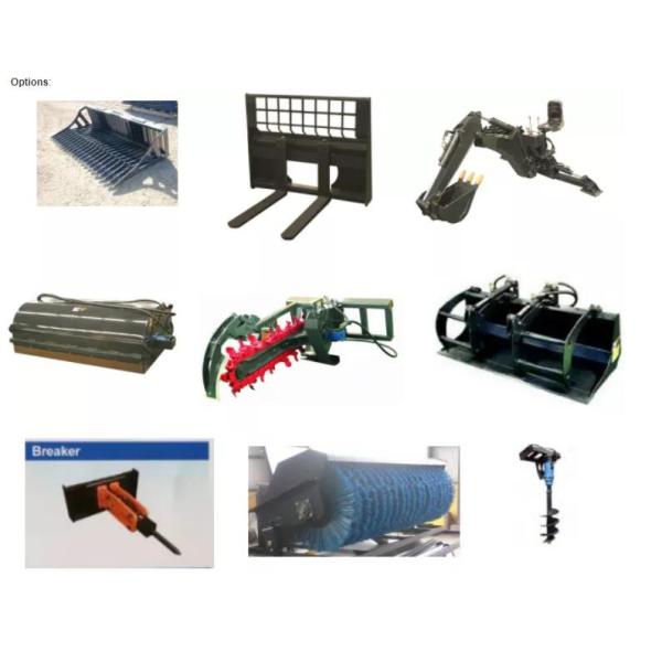 700KG Rated Load JC45 Mini Skid Steer Loader 37kw Wheel Loader With 0.4M3 Bucket Capacity