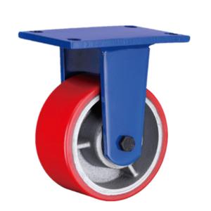 Roller Bearing Heavy Duty 1 Ton Trolley Wheel with Zinc Plated Iron Core PU