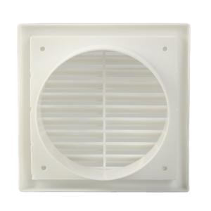 Customized Logo White Louvre Grill Essential Accessory for Fixed Square Air