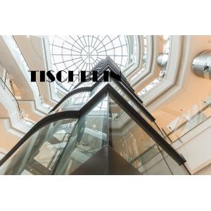 3 Sides Glass Wall VVVF Drive Panoramic Elevator 2.0m/s Observation Elevator For