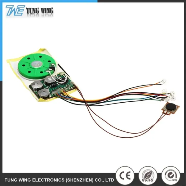 Waterproof Sound Module with Customizable Sound Duration and Replaceable Battery for Toy and Book Applications