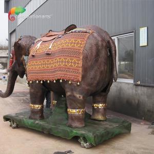 CE Custom Made Animatronics Elephant Children Ride Interactive Equipment
