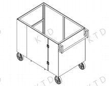 Wholesale 1560Lx940Wx1120H mm Process ADM Transport Trolley for Easy Garbage and Waste Management from china suppliers