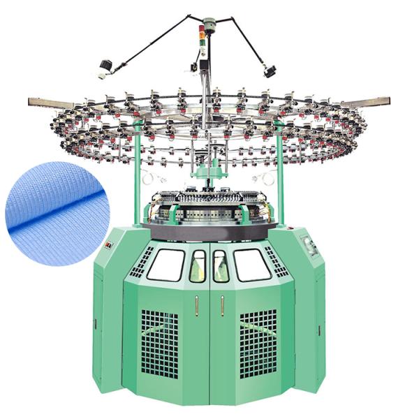 Single Jersey Body Size Knitting Machine For Circular Knit Slubbed Fabric