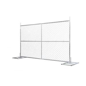 8'x12' temporary chain link fence panels diameter wire 11.5ga chain link mesh 2"