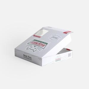 Custom Printed Pizza Box With Window Food Display Freshness Preservation No