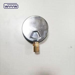 Portable Hydraulic Water Pressure Meter Tester Gauge Bottom Mount Case Stainless