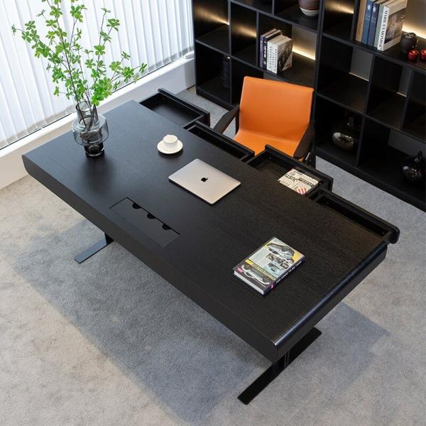 Italian Style Simple T Leg Writing Desk for Commercial Home