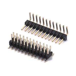 2.0mm Pitch H2.0mm Single Row Pin Header Connector 1 - 40 Pin Right Angle Dip