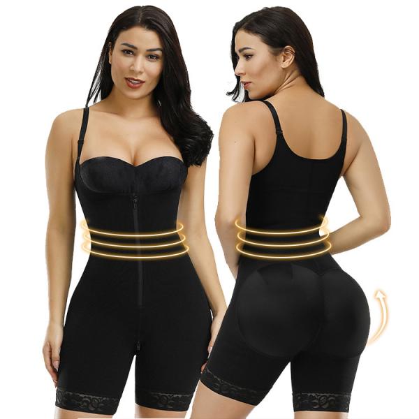 HEXIN Design Adjustable Hooks and Zipper Shapewear High Waist Hip Enhancer for
