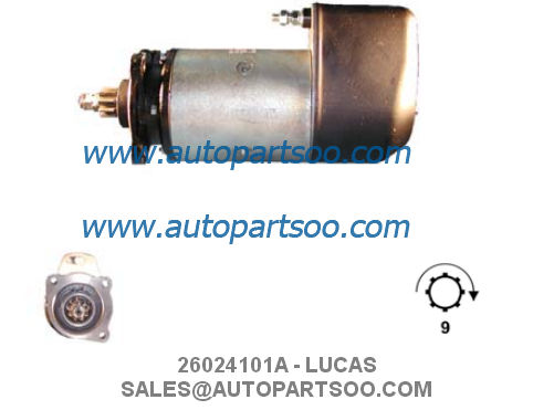 26024101A 0001401012 LUCAS Starter Motor 12V 3KW 9T MOTORES DE ARRANQUE