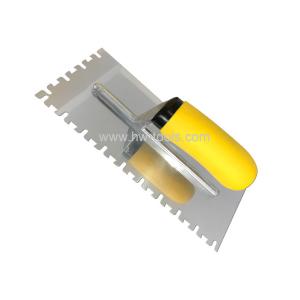 Stainless steel Plastering trowel with soft handle HW02234TB