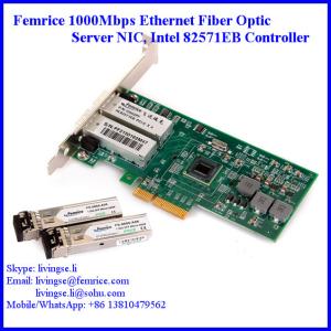 1000Mbps Gigabit Ethernet Dual Port Server Network Card, SFP*2 Slot, PCI Express
