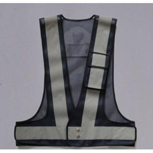 Wholesale Grey Color Reflective Safety Vest With Security Warning Reflective Tape from china suppliers