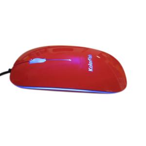 Wholesale Red 800DPI KolorFish Computer Wired Mouse With Laser LOGO Retractable Cable from china suppliers