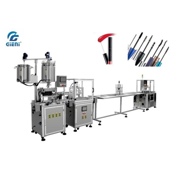 Quality Glitter Material Lip Gloss Filling Machine With Servo Capping System for sale