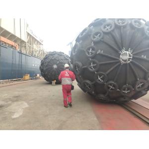 50KPa 80KPa Yokohama Pneumatic Rubber Fender With Chain And Tire Net