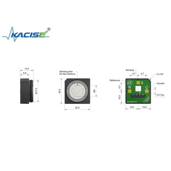 COH-H2 Carbon Monoxide And Hydrogen Sulfide Gas Detector Sensor With 1000 Range
