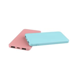Rubber Coating 5000mAh Ultra Slim Power Bank For Mobile Phone
