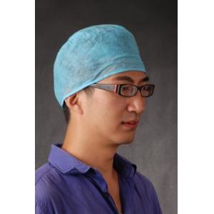 Wholesale Medical Blue Disposable Head Cap Nonwoven Doctor Cap With Elastic Back And Floral from china suppliers