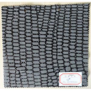 Good Elastic Strenghth Black Color Artificial Leather Cloth Thickness 0.9 - 1