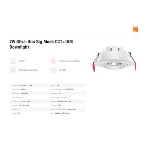 7W Ultra-thin Bluetooth Downlight