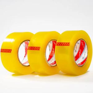 Customized Packaging Adhesive Shipping Tape Clear Yellow Plastic BOPP Packing