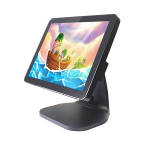 15 Inch Flat Pos System Touch Screen Monitor , Business Touch Screen Cash
