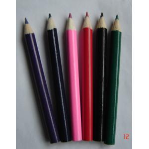 with customized logo and white eraser black round shape wood golf pencil