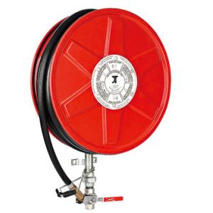 Swivelling Fire Extinguisher Hose Reels , Fire Fighting Equipment For Garden