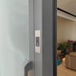 Sleek And Minimalist Aluminum Pivot Door with 1.8mm Frame Thickness and