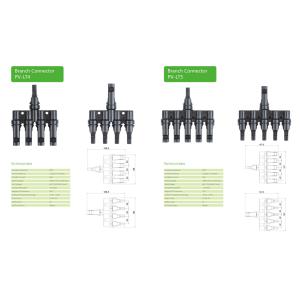 MC4 Solar Photovoltaic Pv Cable Connector With Fuse For Solar System