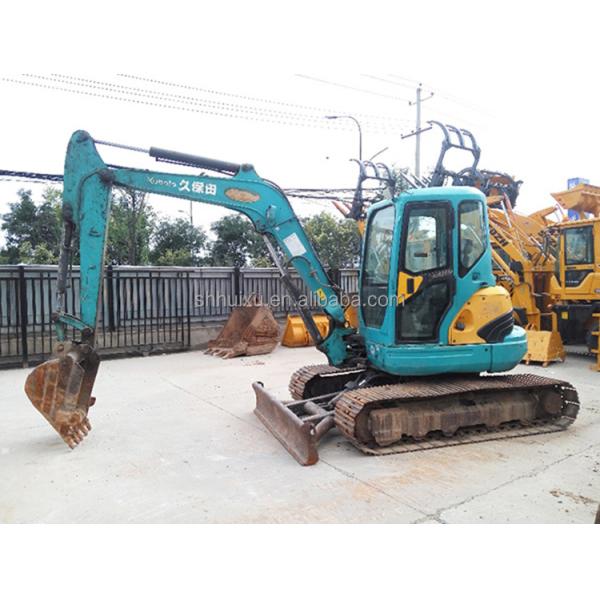 Japan quality used excavator Kubota 161 small 6.1 ton mini second hand crawler excavator