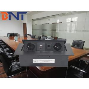 Wholesale Available Customized Made As Required Black Tabletop Pop Up Power Data Jack With 1.5m Power Cord from china suppliers