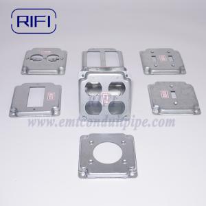 4" x 4" Raised Steel Box Cover RS8 Surface Mount Cover for Two Duplex Receptacle